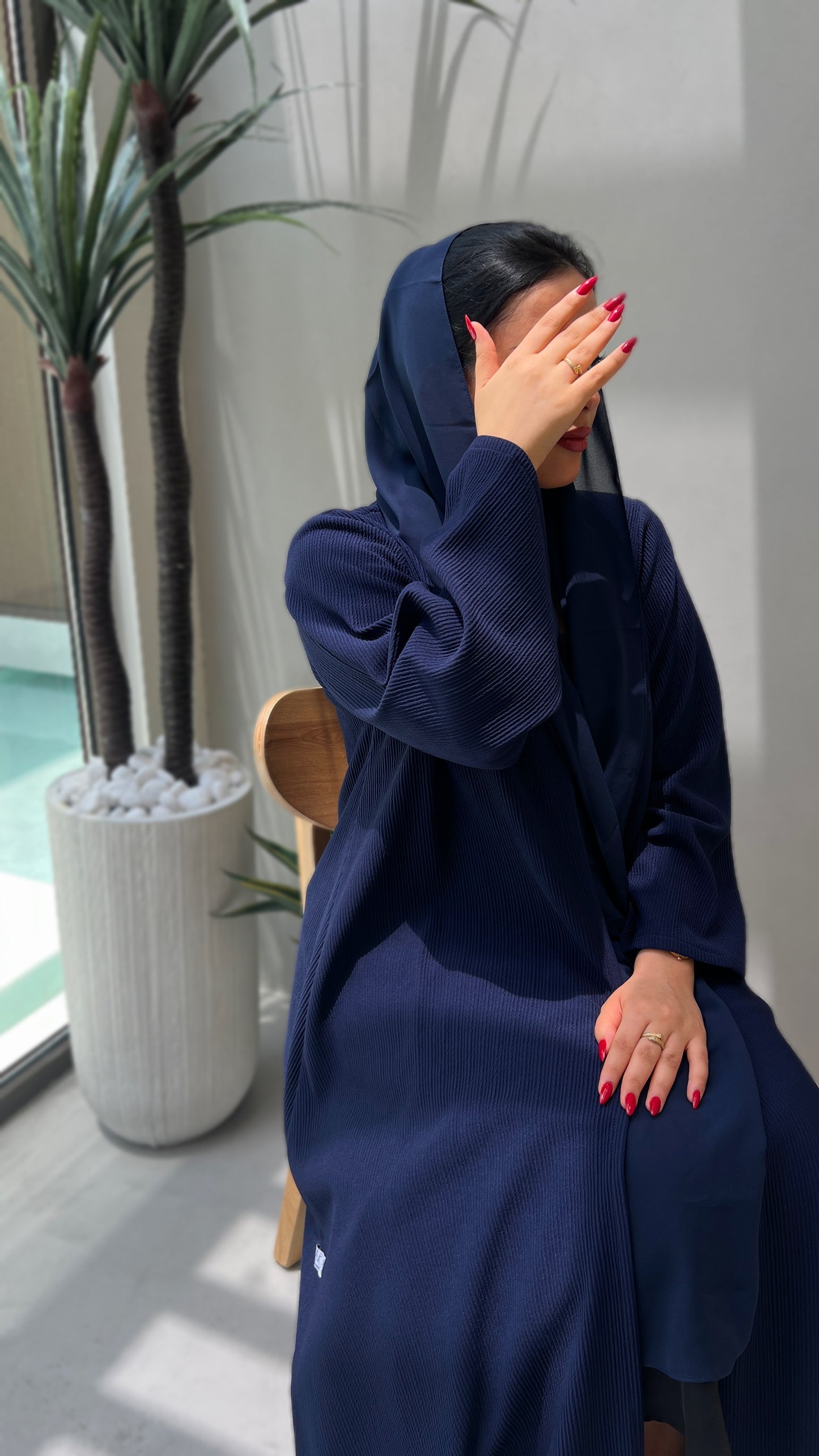 Blue Abaya zoom