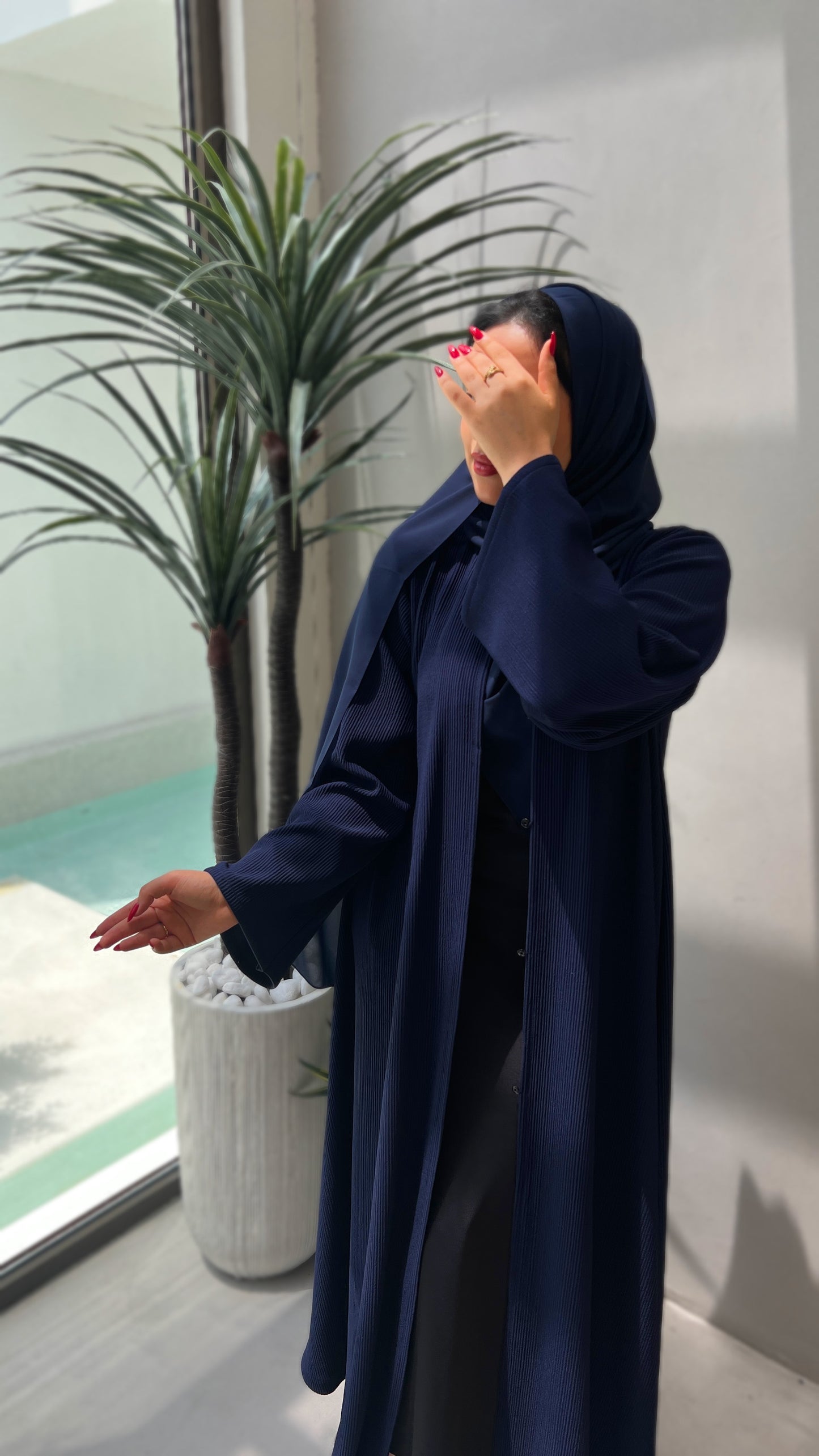 Blue Abaya zoom