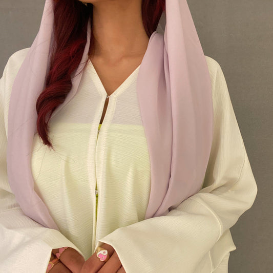 Bisht with purple shaila