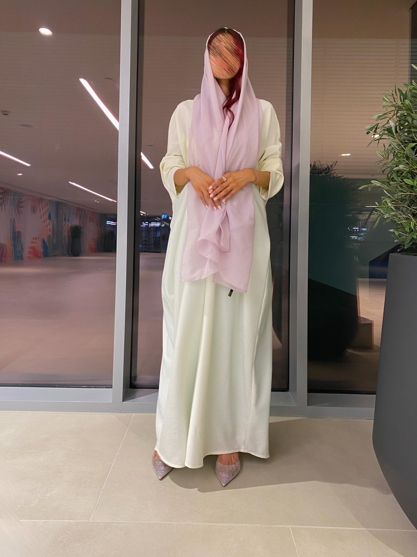 Bisht with purple shaila