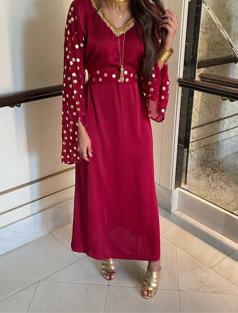 Red Dress With Red Polkadots